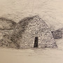 irland23  tusche auf papier  cm x cm