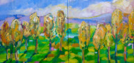 baeume a  see 2026  oel auf leinwand  80 cm x cm
