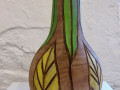 vase 2026  holz farbig gefasst  cm